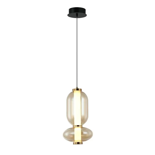 LAMPADA DA SOFFITTO LED 11W CCT IN VETRO AMBRATO SOLENE