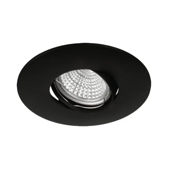 FARETTO DA INCASSO Ø11CM ALLUMINIO PRESSOFUSO NERO GU10