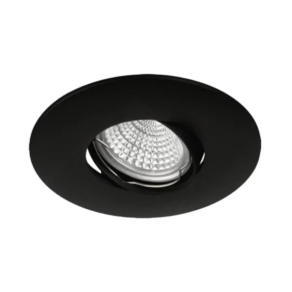 FARETTO DA INCASSO Ø11CM ALLUMINIO PRESSOFUSO NERO GU10