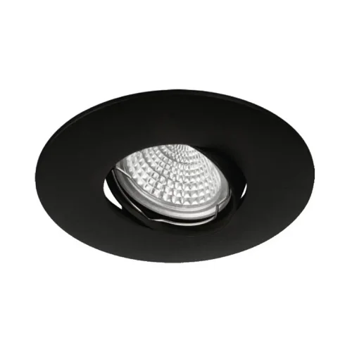 FARETTO DA INCASSO Ø11CM ALLUMINIO PRESSOFUSO NERO GU10