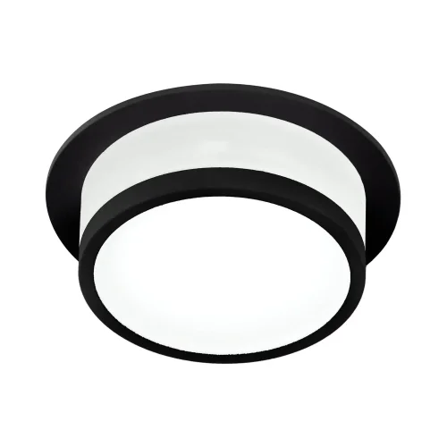 FARETTO DA INCASSO BAGNO LUCE FRONTALE E LATERALE NERO GU10
