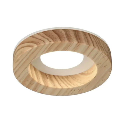 FARETTO DA INCASSO LEGNO/BIANCO GU10 Ø7,5CM