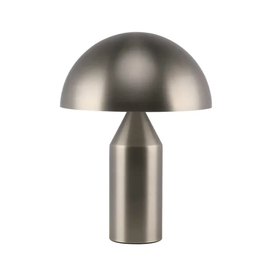 LAMPADA DA TAVOLO 2 LUCI E27 NICHEL SATINATO ENOKI 2