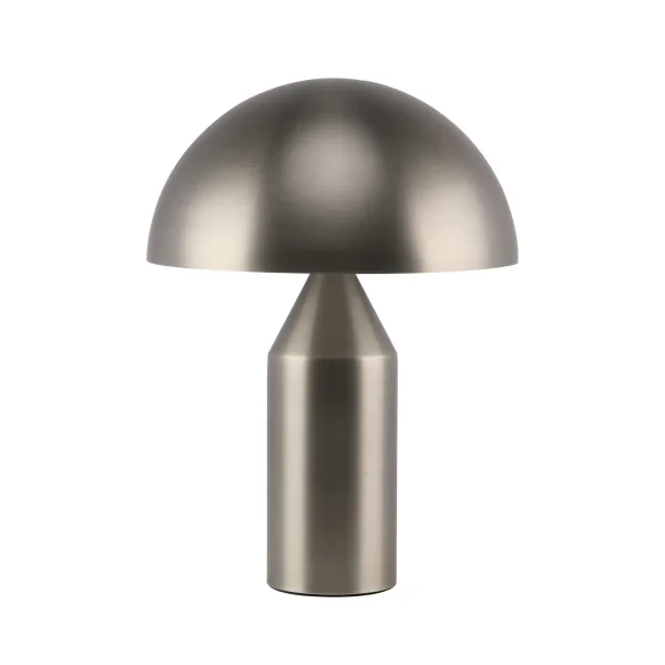 LAMPADA DA TAVOLO 2 LUCI E27 NICHEL SATINATO ENOKI