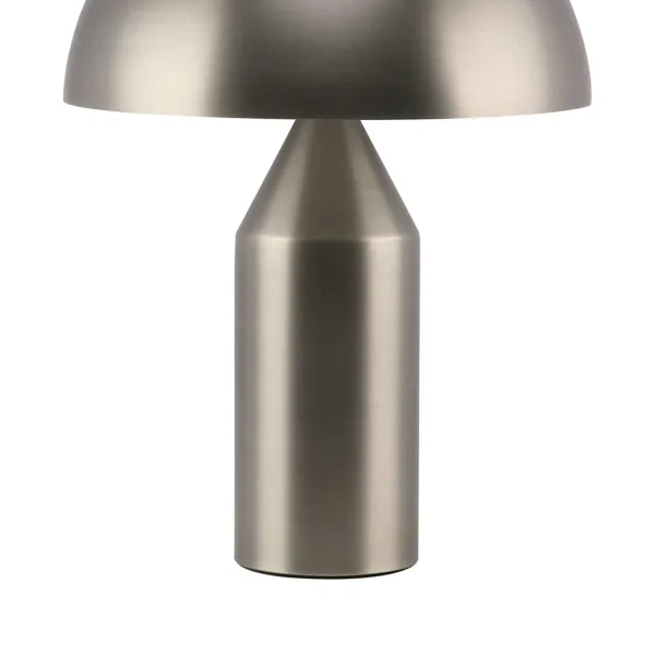 LAMPADA DA TAVOLO 2 LUCI E27 NICHEL SATINATO ENOKI