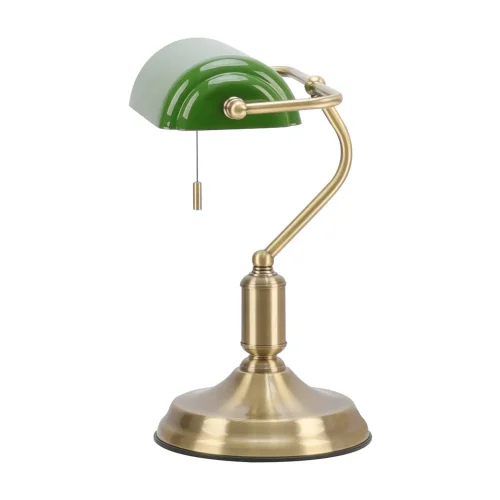 LAMPADA DA TAVOLO DA BANCHIERE E27 VERDE LUCIDO