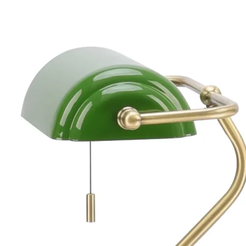 LAMPADA DA TAVOLO DA BANCHIERE E27 VERDE LUCIDO