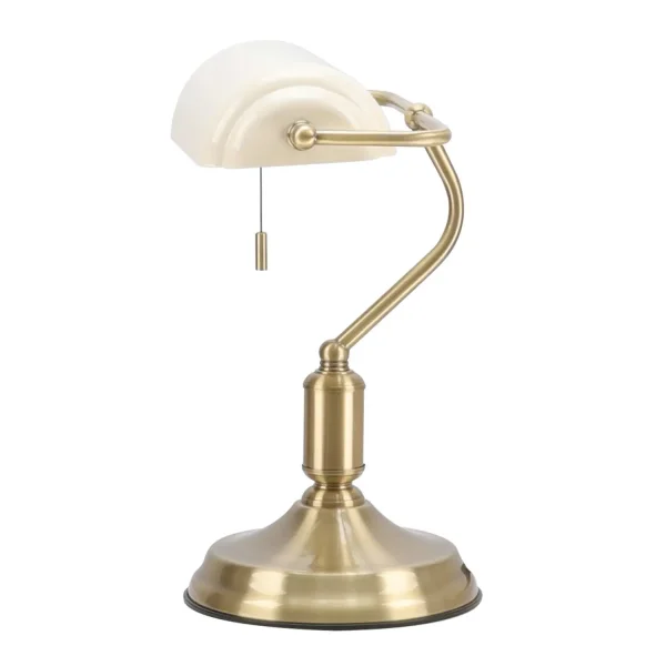 LAMPADA DA TAVOLO DA BANCHIERE E27 BEIGE LUCIDO