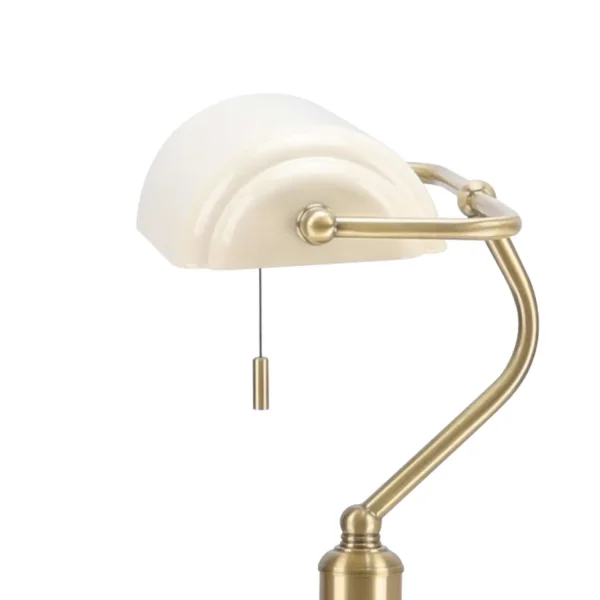 LAMPADA DA TAVOLO DA BANCHIERE E27 BEIGE LUCIDO