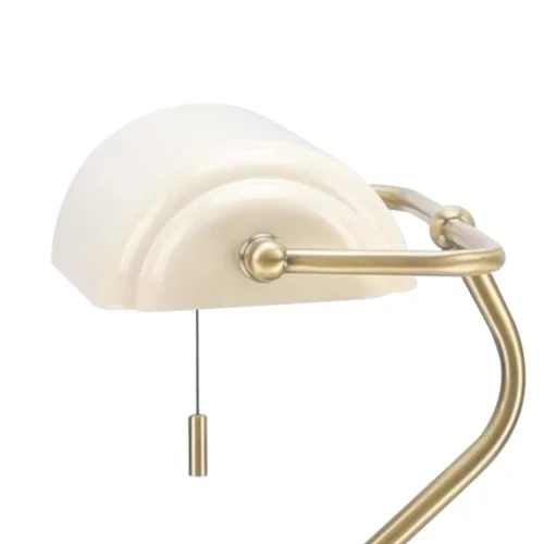 LAMPADA DA TAVOLO DA BANCHIERE E27 BEIGE LUCIDO