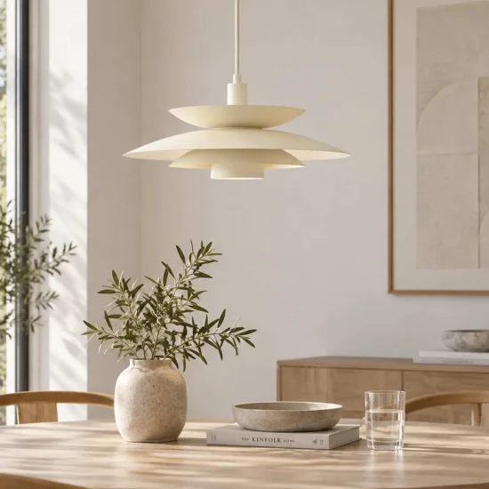 LAMPADA DA SOFFITTO 1 LUCE E27 BEIGE Ø48 CM ORNELLA