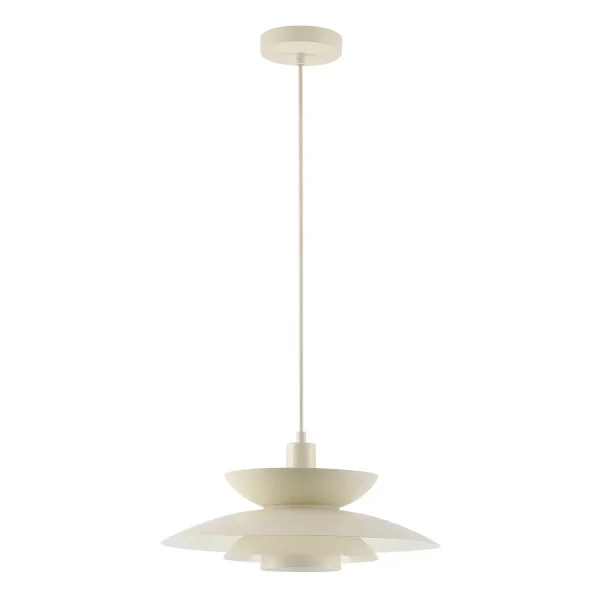 LAMPADA DA SOFFITTO 1 LUCE E27 BEIGE Ø38 CM ORNELLA