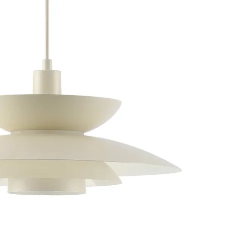 LAMPADA DA SOFFITTO 1 LUCE E27 BEIGE Ø38 CM ORNELLA