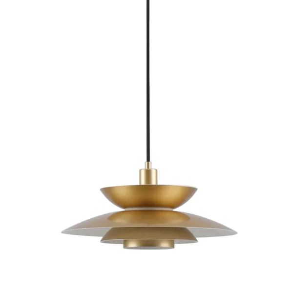 LAMPADA DA SOFFITTO 1 LUCE E27 DORATA Ø38 CM ORNELLA
