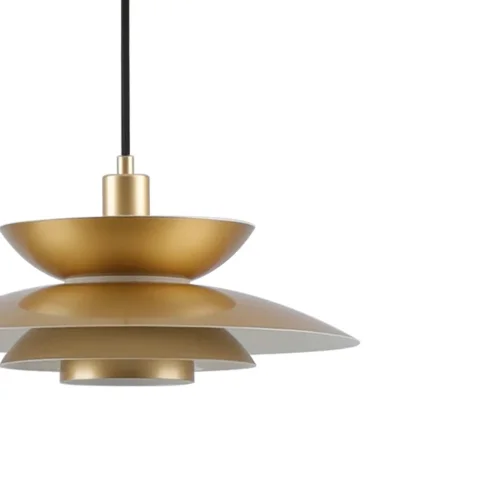 LAMPADA DA SOFFITTO 1 LUCE E27 DORATA Ø38 CM ORNELLA