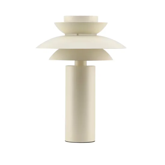 LAMPADA DA TAVOLO 1 LUCE E27 BEIGE Ø30 CM ORNELLA 2