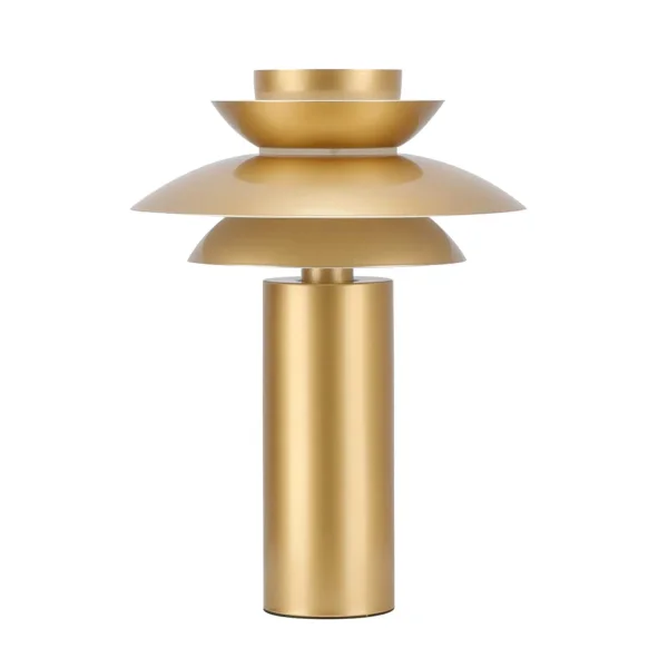 LAMPADA DA TAVOLO 1 LUCE E27 DORATA Ø30 CM ORNELLA