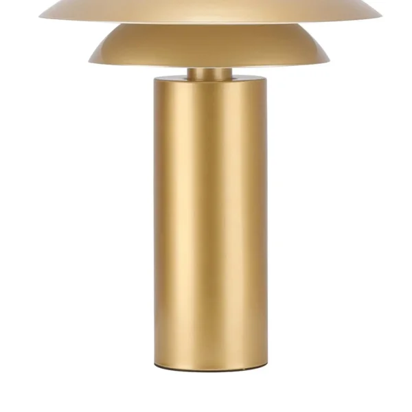 LAMPADA DA TAVOLO 1 LUCE E27 DORATA Ø30 CM ORNELLA
