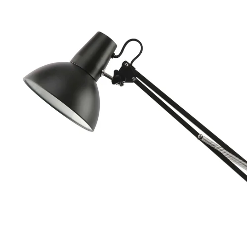 LAMPADA MULTIFUNZIONE DA TAVOLO, PARETE E CON PINZA IN ACCIAIO NERO