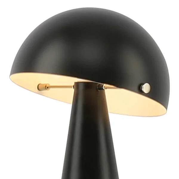 LAMPADA DA TAVOLO IN ACCIAIO VERNICIATO NERO E27 CHANTERELLE