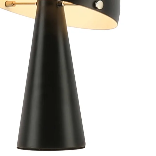 LAMPADA DA TAVOLO IN ACCIAIO VERNICIATO NERO E27 CHANTERELLE