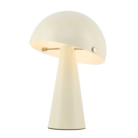 LAMPADA DA TAVOLO IN ACCIAIO VERNICIATO BEIGE E27 CHANTERELLE 2