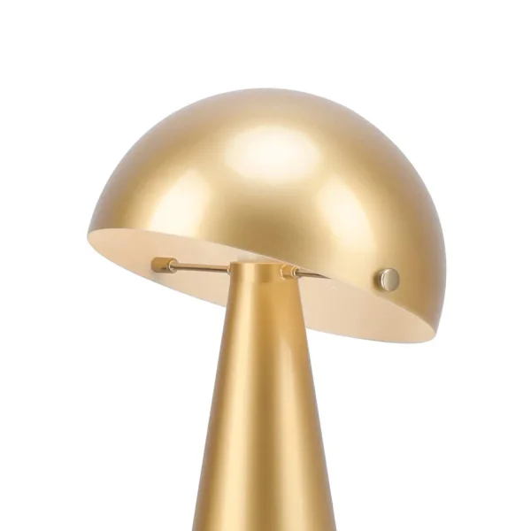 LAMPADA DA TAVOLO IN ACCIAIO VERNICIATO ORO E27 CHANTERELLE