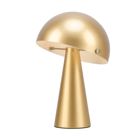 LAMPADA DA TAVOLO IN ACCIAIO VERNICIATO ORO E27 CHANTERELLE 2