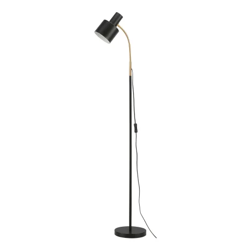 LAMPADA DA TERRA E27 NERA E ORO GEMMA