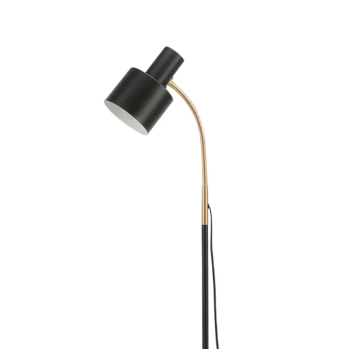 LAMPADA DA TERRA E27 NERA E ORO GEMMA
