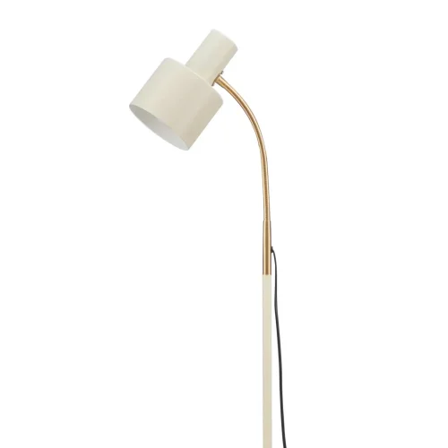 LAMPADA DA TERRA E27 BEIGE E ORO GEMMA