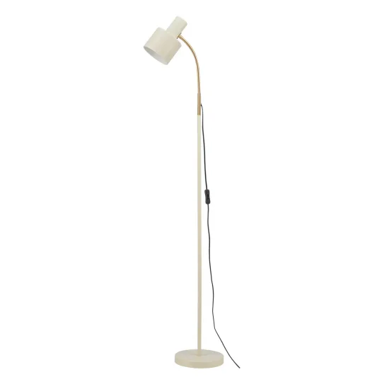LAMPADA DA TERRA E27 BEIGE E ORO GEMMA 2