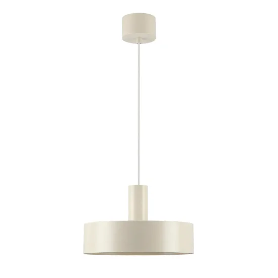 LAMPADA DA SOFFITTO E27 ACCIAIO VERNICIATO BEIGE GEMMA 2