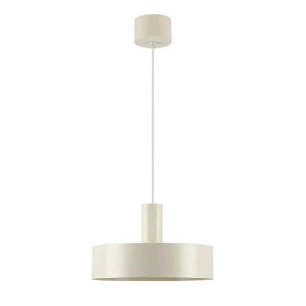 LAMPADA DA SOFFITTO E27 ACCIAIO VERNICIATO BEIGE GEMMA