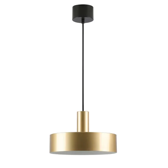 LAMPADA DA SOFFITTO E27 NERA E DORATA GEMMA 2