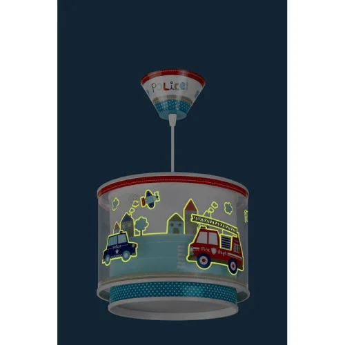 Lampada a sospensione per bambini Police | Lúzete lampade e illuminazione