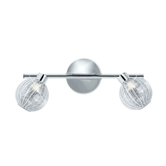 FARETTO QUINN CROMATO A 2 LUCI