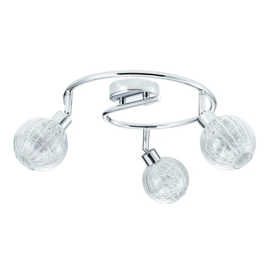 SOFFITTO QUINN CROMATO A 3 LUCI