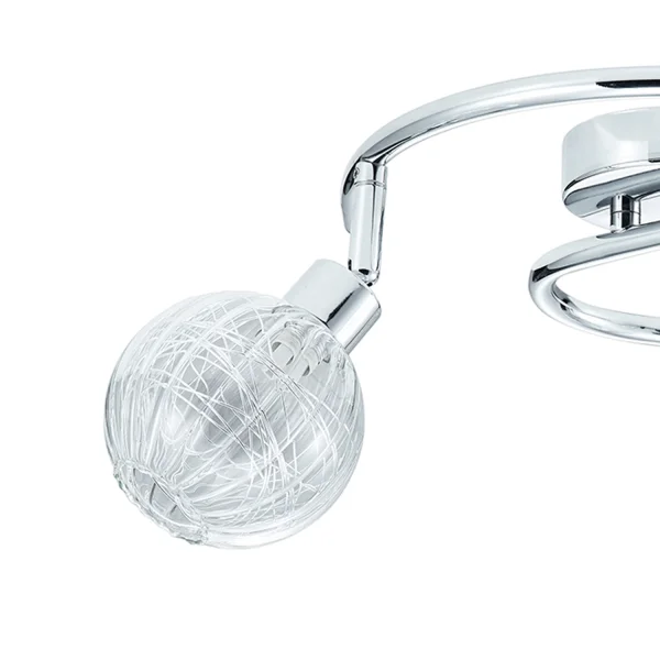 SOFFITTO QUINN CROMATO A 3 LUCI