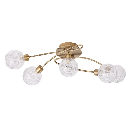 SOFFITTO SOFFITTO 5 LUCI QUINN PELLE