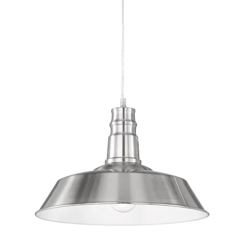 LAMPADA DA SOFFITTO TELMO IN NICHEL INDUSTRIALE