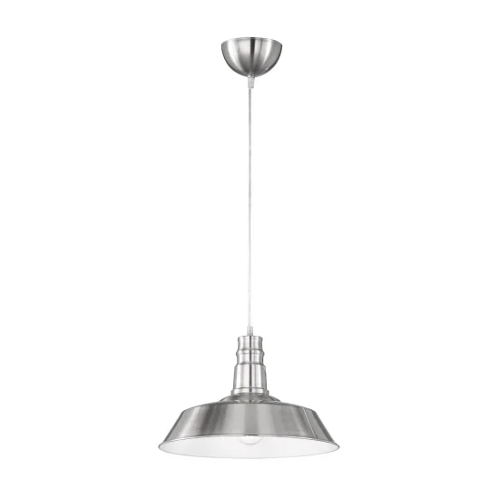 LAMPADA DA SOFFITTO TELMO IN NICHEL INDUSTRIALE 2