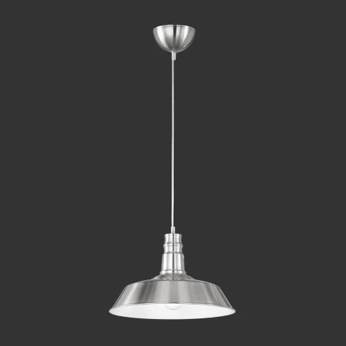 LAMPADA DA SOFFITTO TELMO IN NICHEL INDUSTRIALE