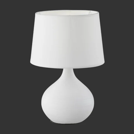 LAMPADA DA TAVOLO GUIDO IN CERAMICA BIANCA 2