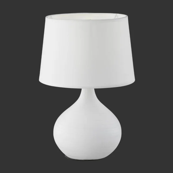 LAMPADA DA TAVOLO GUIDO IN CERAMICA BIANCA