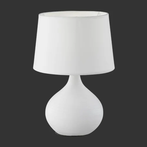 LAMPADA DA TAVOLO GUIDO IN CERAMICA BIANCA