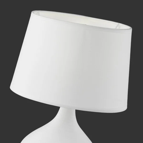 LAMPADA DA TAVOLO GUIDO IN CERAMICA BIANCA