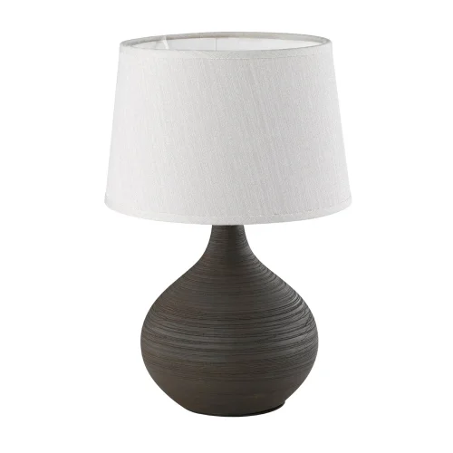 LAMPADA DA TAVOLO GUIDO IN CERAMICA MARRONE