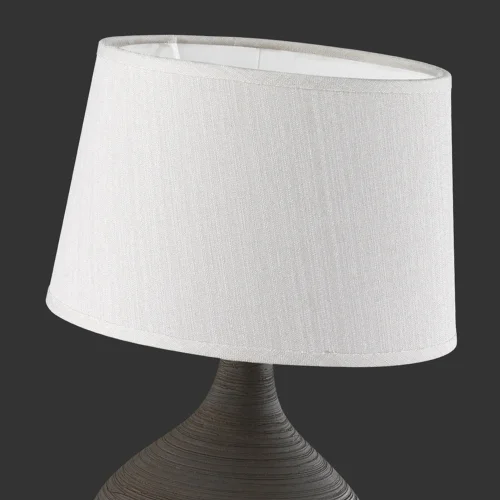 LAMPADA DA TAVOLO GUIDO IN CERAMICA MARRONE