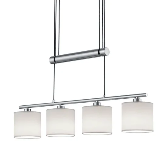 LAMPADA A SOFFITTO 4 LUCI OLIVIA BIANCHE